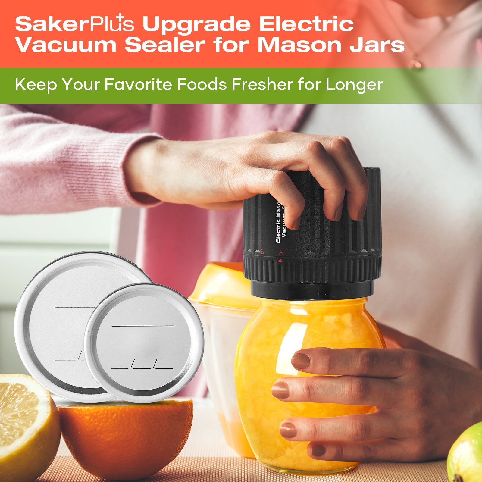Electric Mason Jar Vacuum Sealer
