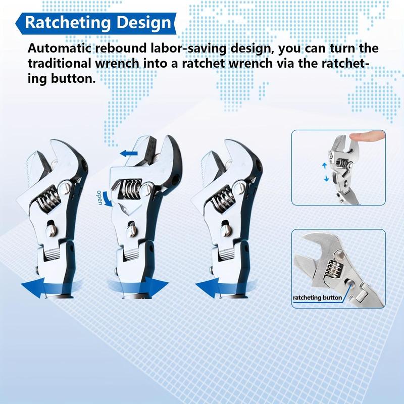 5-In-1 Adjustable Ratchet Wrench