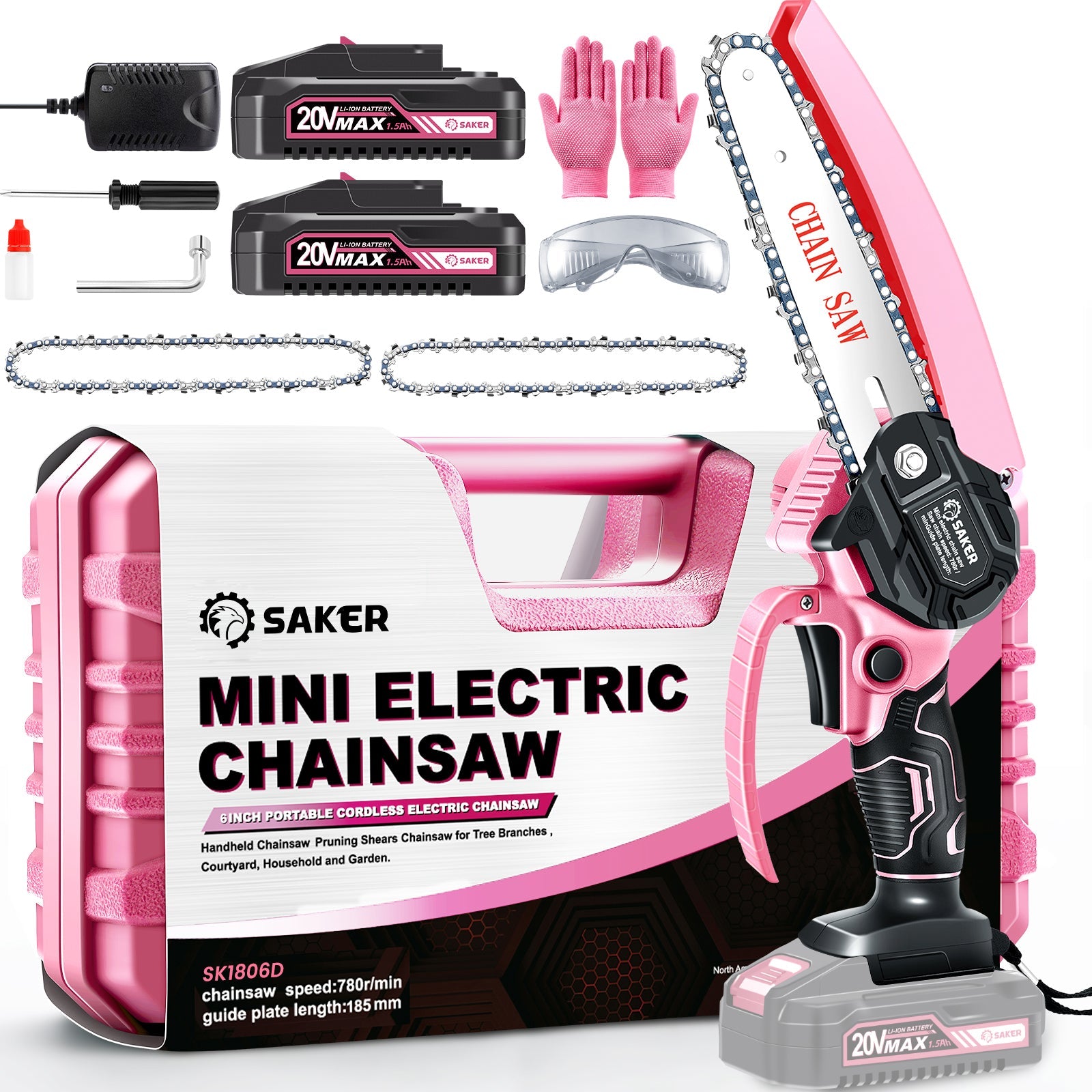 Mini Chainsaw Accessories - 6 Inch Guide Bar